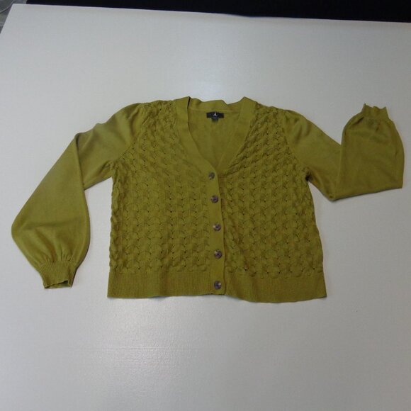 Jason Wu Size Medium Pointelle Cardigan - Picture 1 of 11